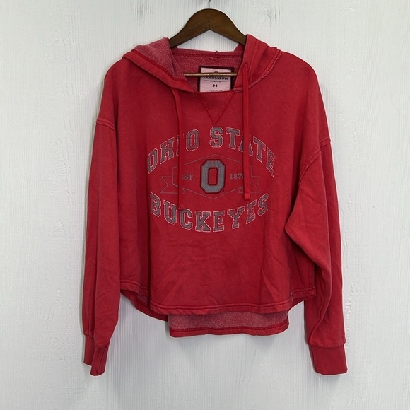 Colosseum - Ohio State Buckeyes Graphic Red Hooded Sweatshirt Size Medium - Picture 6 of 10